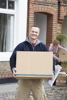 Moving van prepared for local removals in Brompton