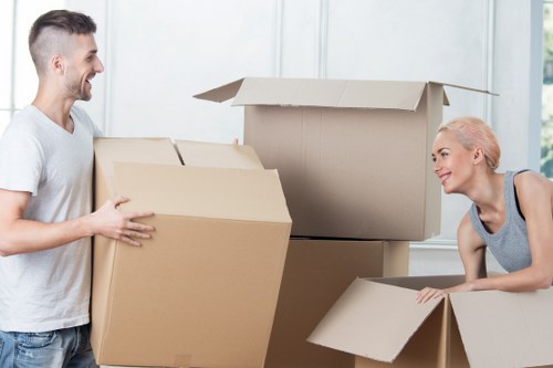 Professional van loaded with furniture for Brompton transport
