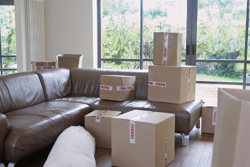 Checklist and labeled boxes prepared for a Brompton move